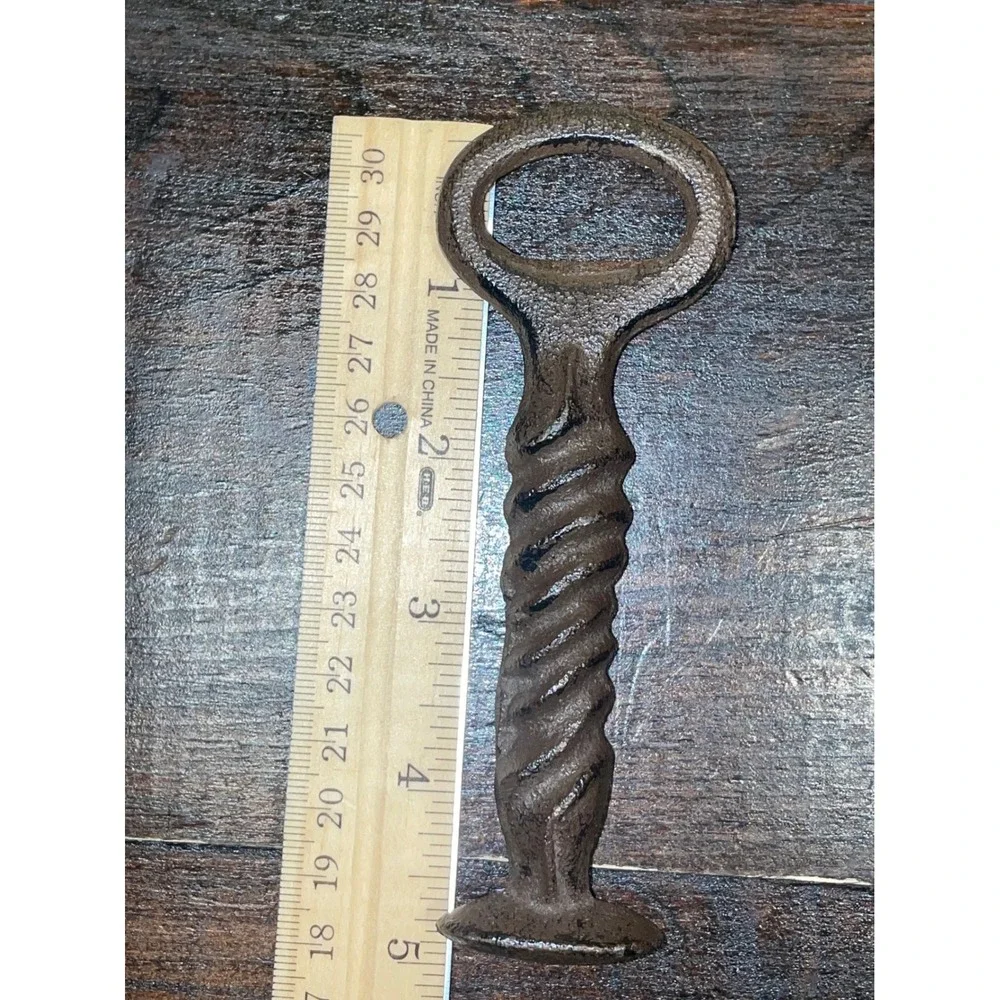 Rustic Cast‎ Iron Bottle Opener Railroad Spike Style Barware Beer Soda Opener